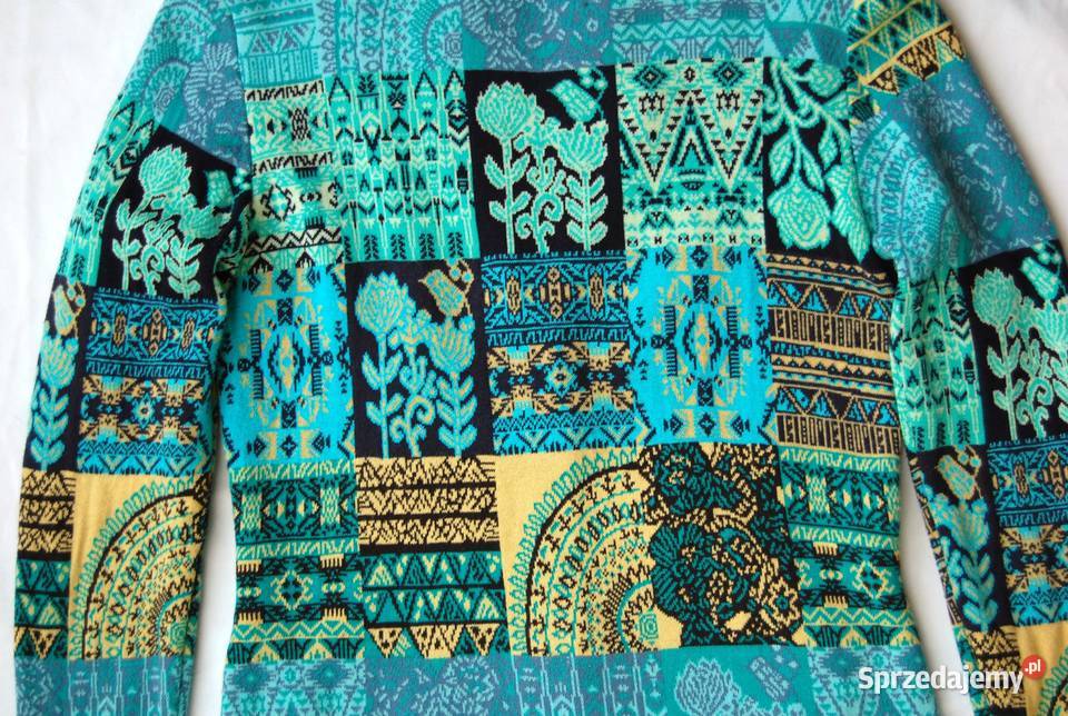 KOOI Knitwear turkusowy kardigan sweter damski lubelskie Lublin