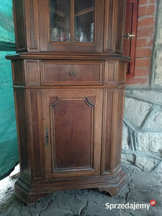 Witryna holenderską dębowa Antyki Biłgoraj