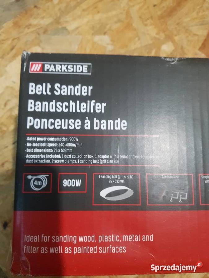 Szlifierka taśmowa PARKSIDE PBSD A1 900 wat Głogowa