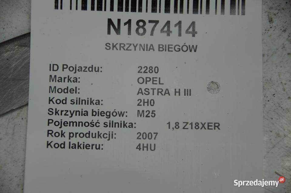 SKRZYNIA BIEGÓW OPEL ASTRA H III osobowe kujawsko-pomorskie