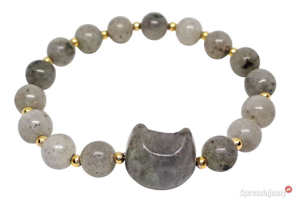 Bransoletka z labradorytu LABRADORYT kulka kot