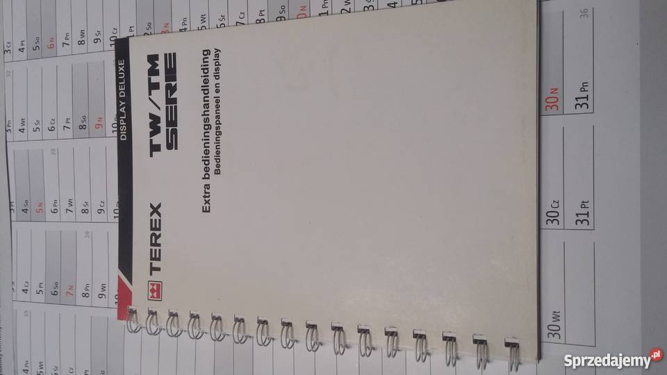 Instrukcja TEREX TWTM Serie wielkopolskie Szamotuły