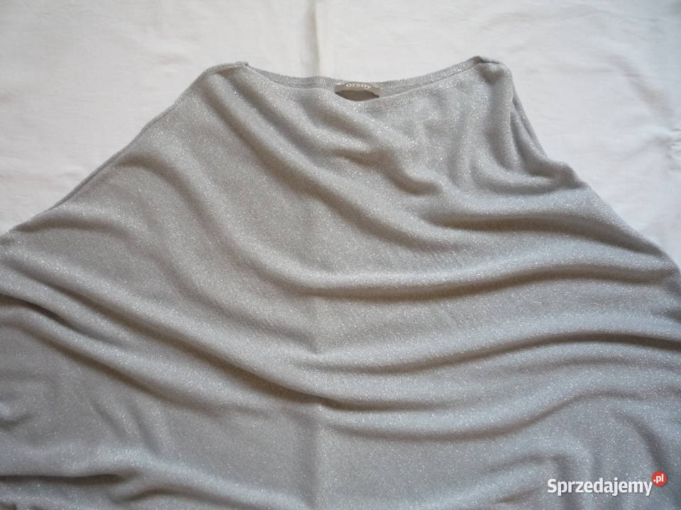 Orsay 38M 40L Bluzka oversize Szara ze srebrną Szczecin