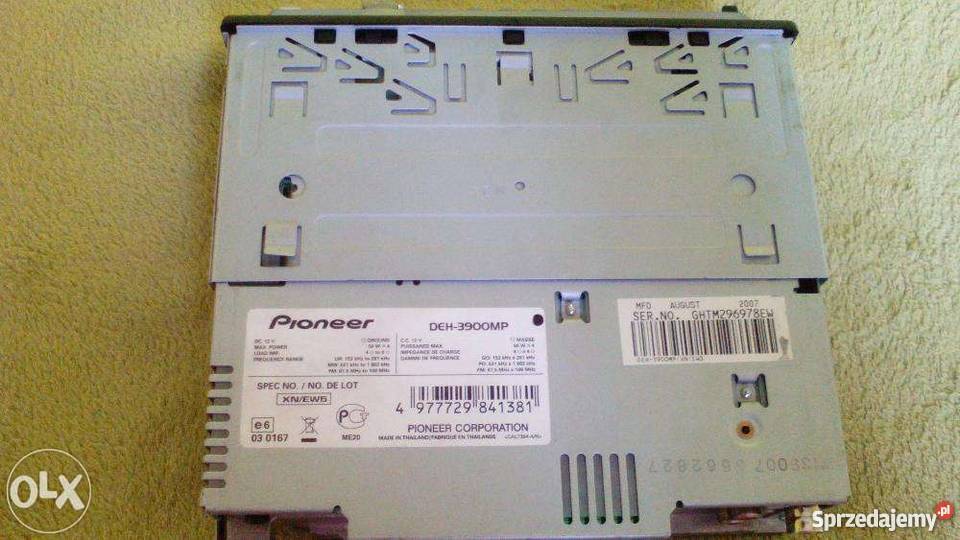 Radio Samochodowe Pioneer DEH 3900MP MP3AUXTUNER Czerwionka-Leszczyny sprzedam