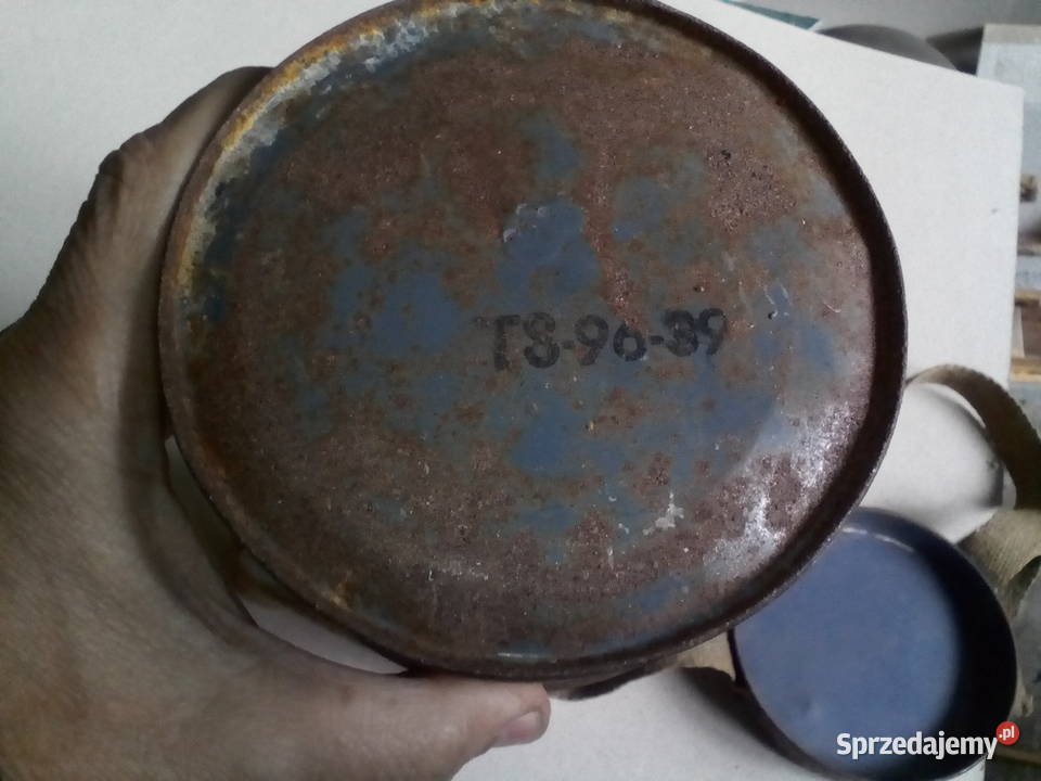 Maska przeciwgazowa 1938 1939 z puszką oryginał Militaria łódzkie Pabianice