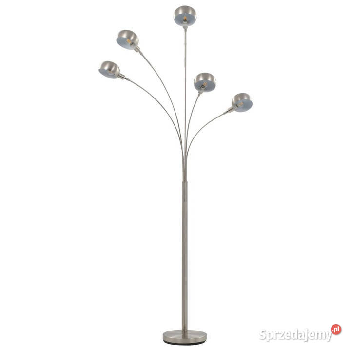 Lampa stojąca 200 5 x E14 srebrna WM282417