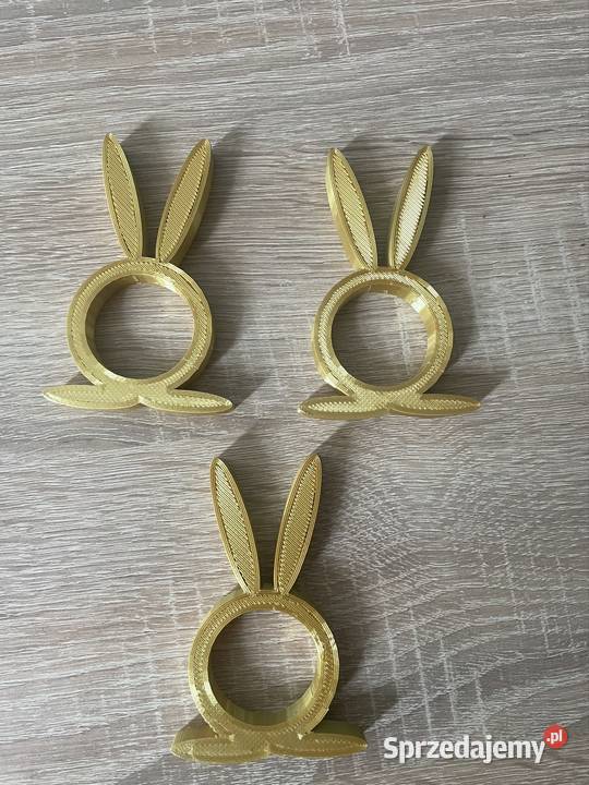 Obrączki na serwetki z uszami zająca Kłodawa
