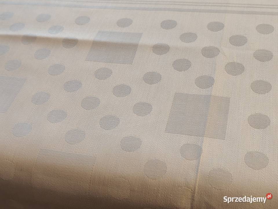 Obrus biały bawełna dolnośląskie Legnica