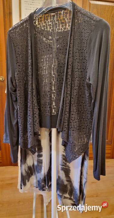 Dwuczęściowy komplet TUNIKA i NARZUTKA marki Lublin