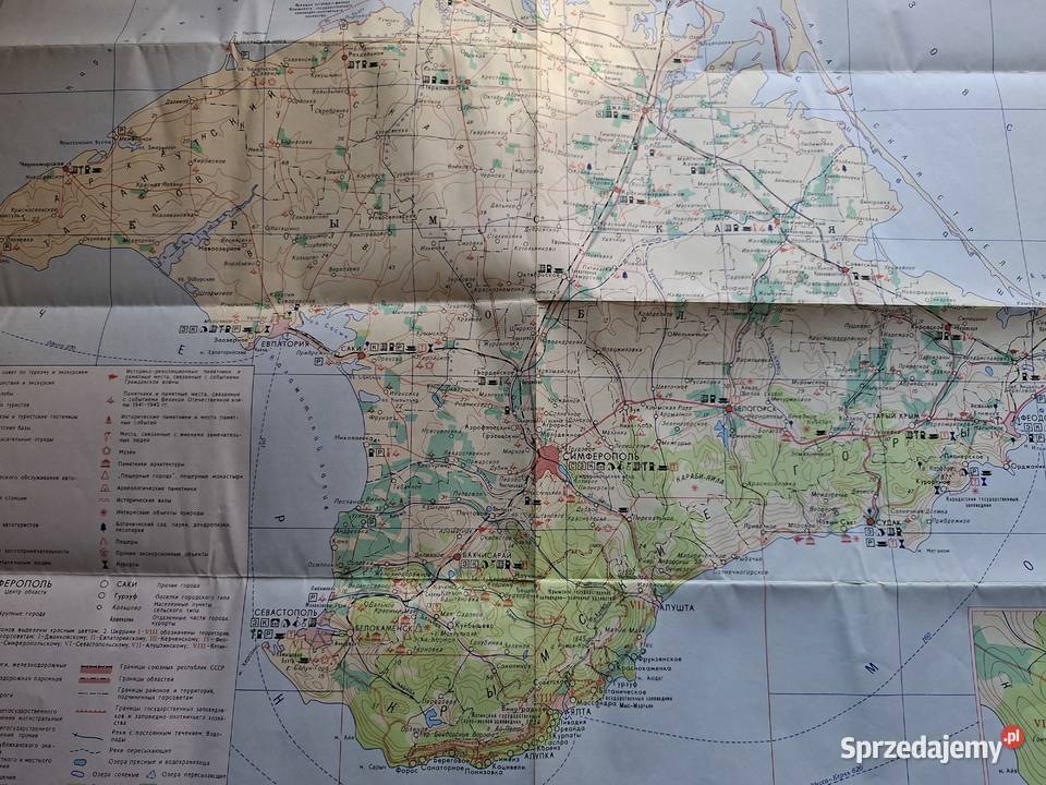 Krym mapa turystyczna 1500 000 Kraków