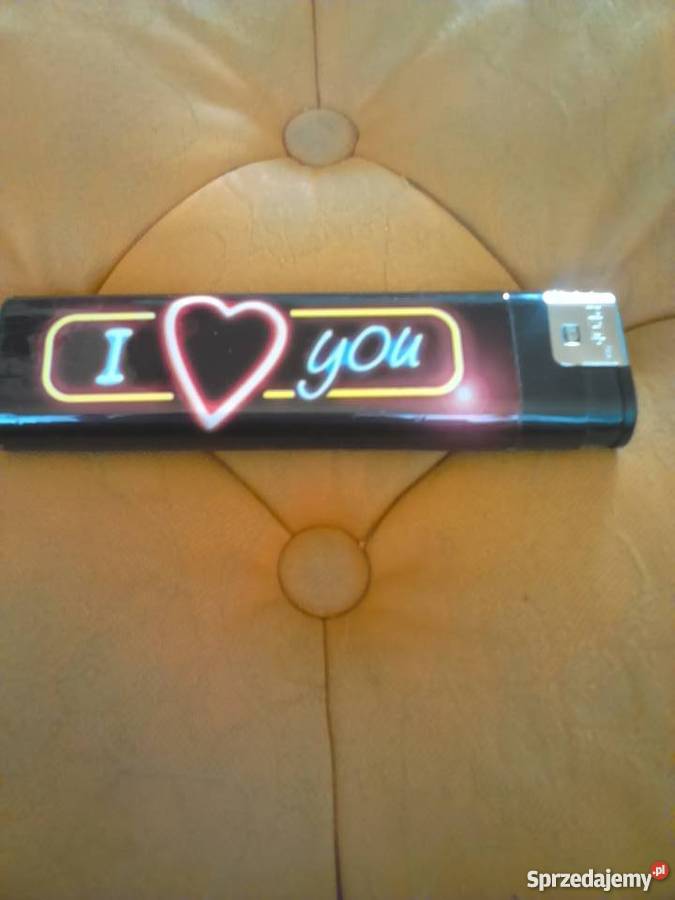 Zapalniczka z napisem I Love You długa 17 wielokolorowy