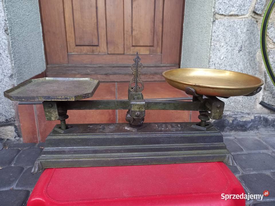 Stara zabytkowa waga szalkowa 5 PRL vintage