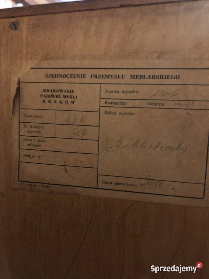 Witryna Biblioteczka PRL 1965 małopolskie Kalwaria Zebrzydowska