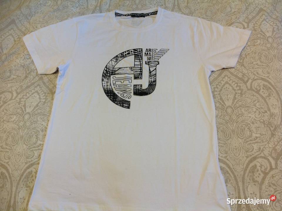 T shirt Koszulka Biała Męska M NOWA lubuskie Nowa Sól