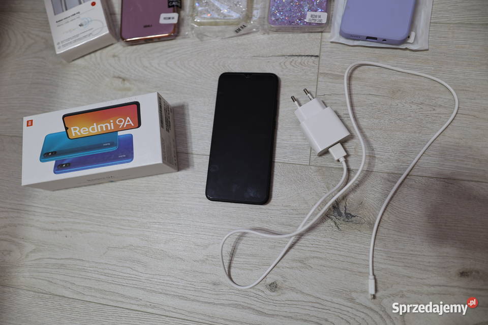 Telefon Xiaomi Redmi 9A granat 64 GB nowe Elektronika świętokrzyskie Stąporków sprzedam