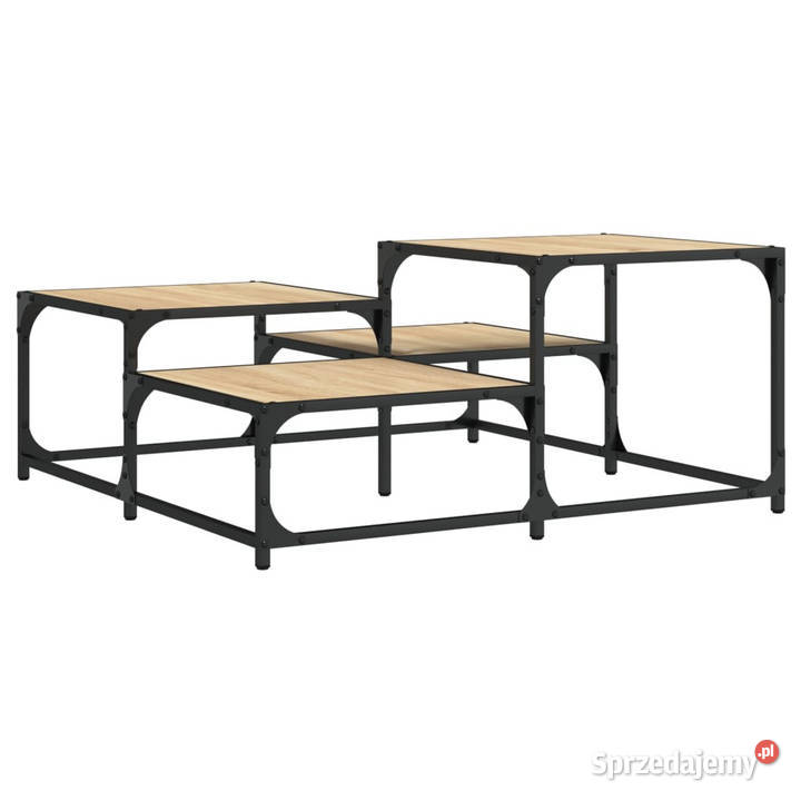 Stolik kawowy dąb sonoma 875x875x40 WM837743 Warszawa sprzedam