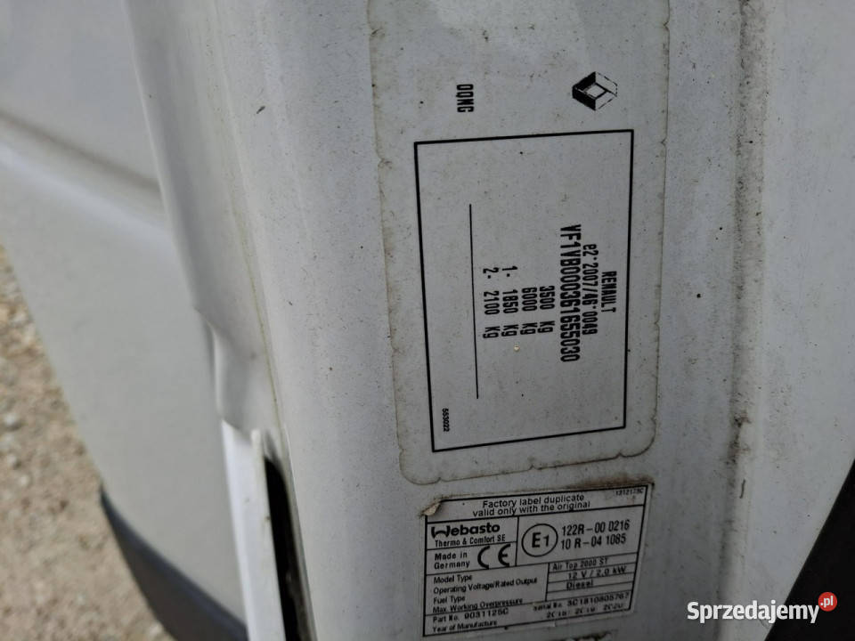 Renault Master Renault Master Poleasingowe BZ do zabudowy Komorniki