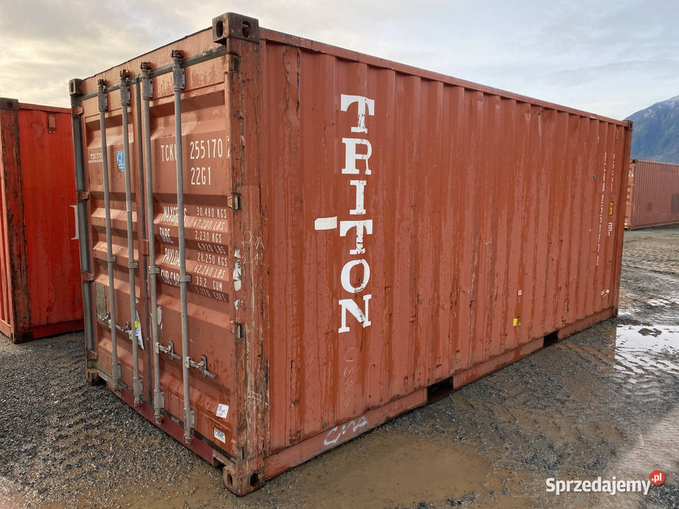 Kontener morski magazynowy 20DV 6 metrowy Magazynowanie Tuchów sprzedam