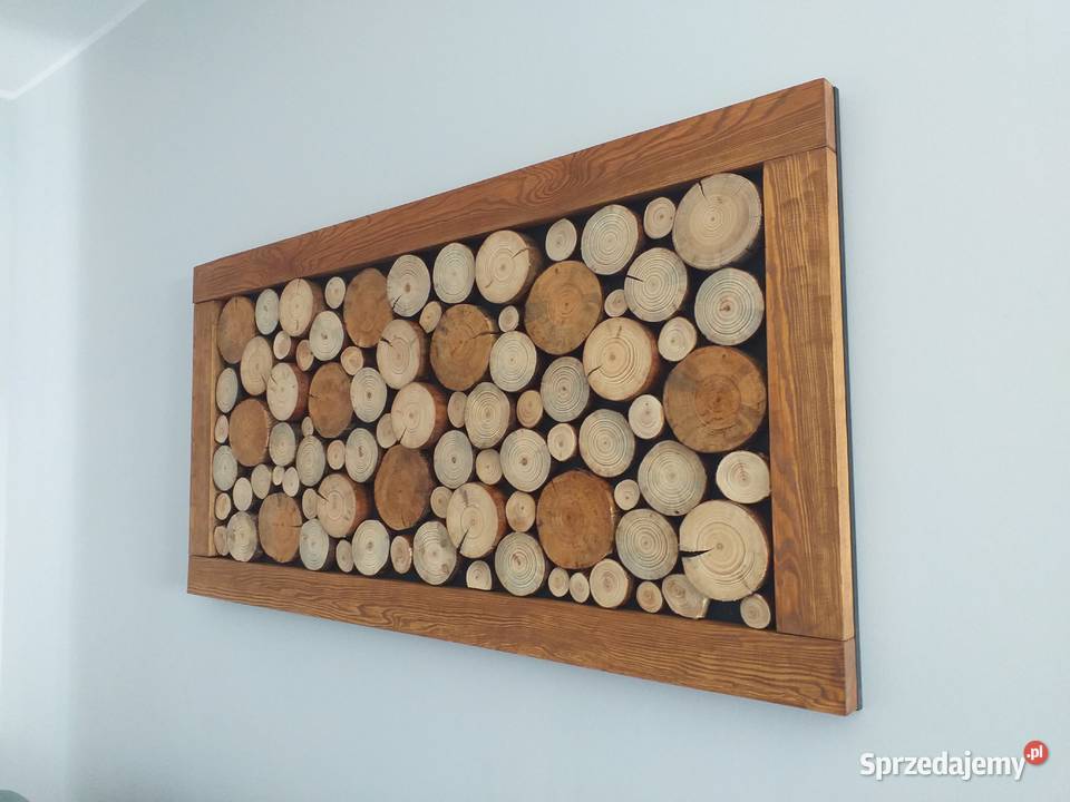 Obraz 120x60 panel plaster drewna drewniana rama Długołęka