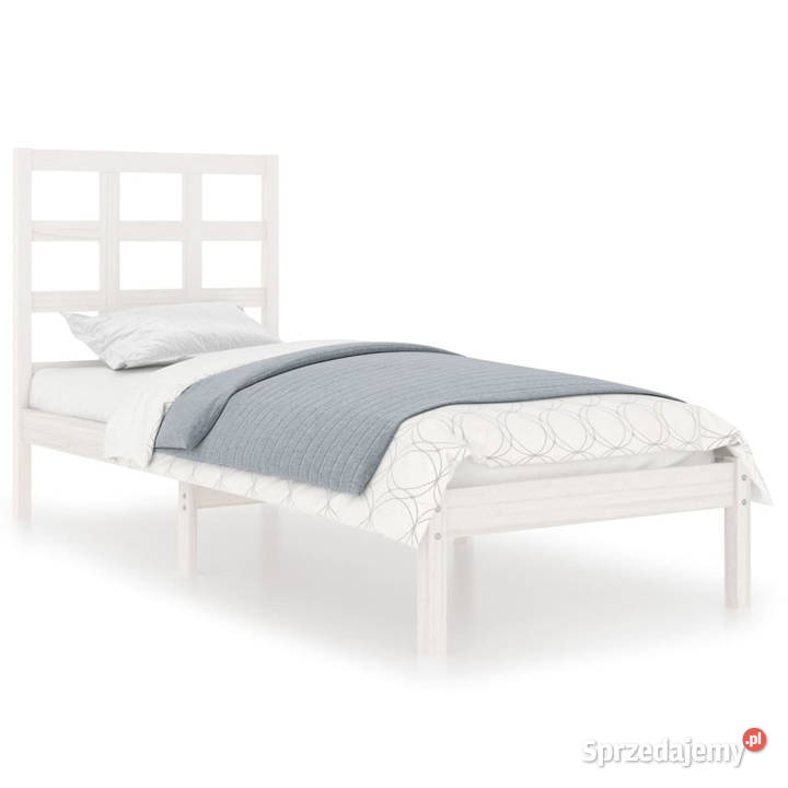 Rama łóżka biała lite drewno 100 x 200 WM3105461 sprzedam
