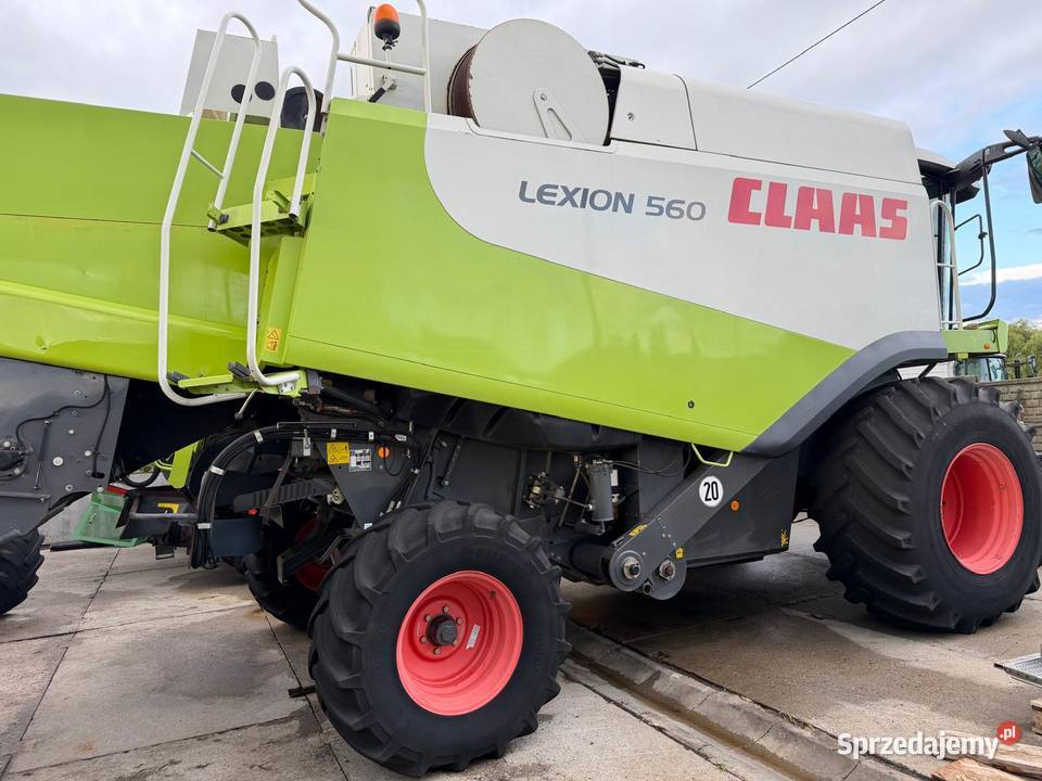Kombajn zbożowy Claas Lexion 560 prod 2009 heder dolnośląskie Nowa Ruda