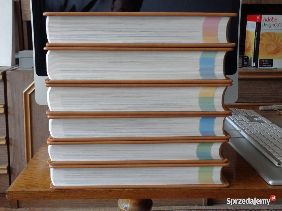 Nowa Encyklopedia Powszechna PWN 6 tomów Skóra encyklopedie, słowniki, leksykony opolskie Brzeg sprzedam