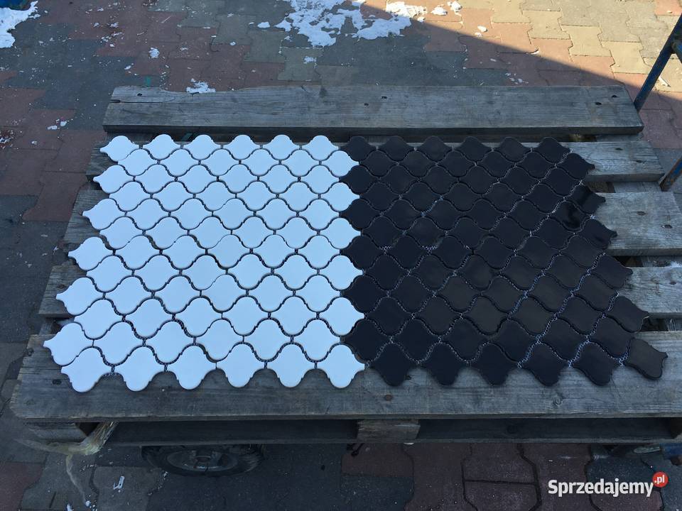 Mozaika arabesco white i arabesco black 25x276 Płytki ścienne