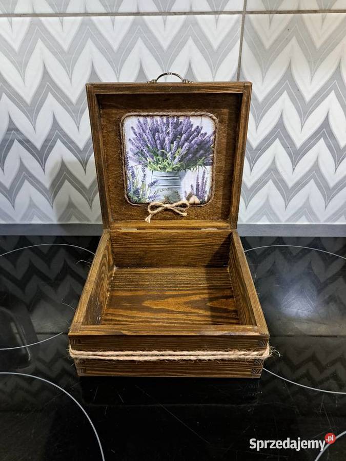 Szkatułka lawenda handmade decoupage Kędzierzyn-Koźle