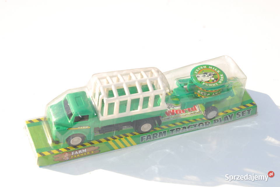 Zabawka ciężarówka do transportu zwierząt siana 3 lata+ Cieszyn