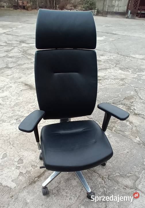 Fotel Gabinetowy czarny stan FAKTURA VAT Bez dolnośląskie Wrocław