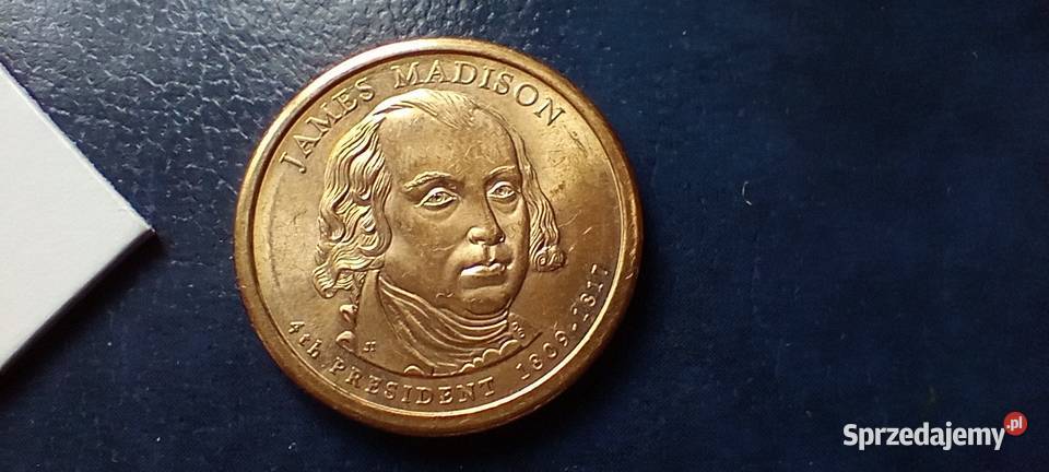 Stare monety 1 dolar 2007 D Madison 2007 USA sprzedam