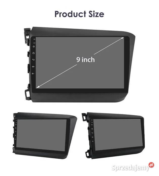 Radio Android 12 Honda Civic 1215r gps wifi śląskie