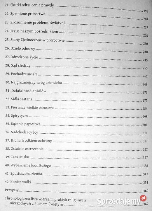 Wielki bój Konflikt wieków Ellen GWhite Chełm sprzedam