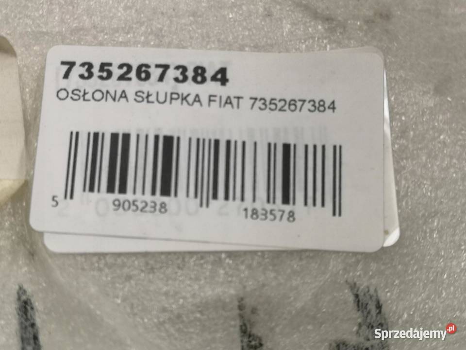 POSZYCIE SŁUPKA B LEWY PRZÓD FIAT PUNTO 19992010 Osłony i zaślepki lubelskie