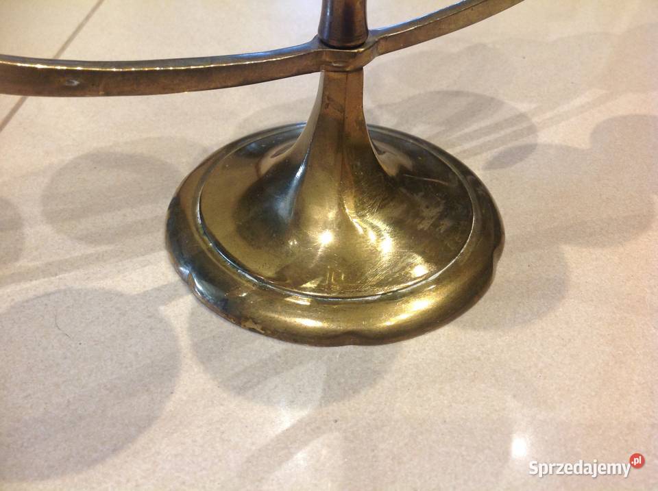 Świecznik Siedmioramienny Mosiężny STARY lubuskie Nowa Sól