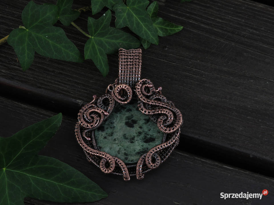 Dwustronny miedziany wisior drzewo życia Wieliczka