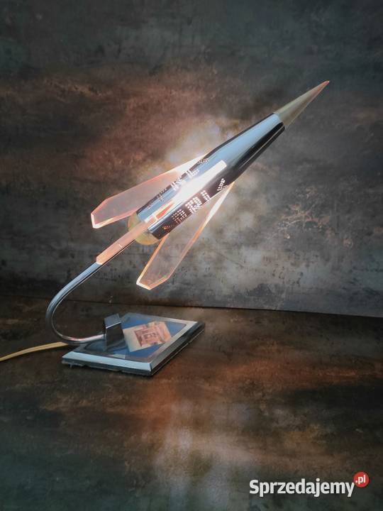 Lampa Rakieta Space Age lata 6070 vintage PRL Lampki biurkowe Kalisz sprzedam