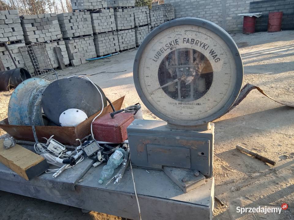 węzeł betoniarski waga materjałów sypkich Jastrząb