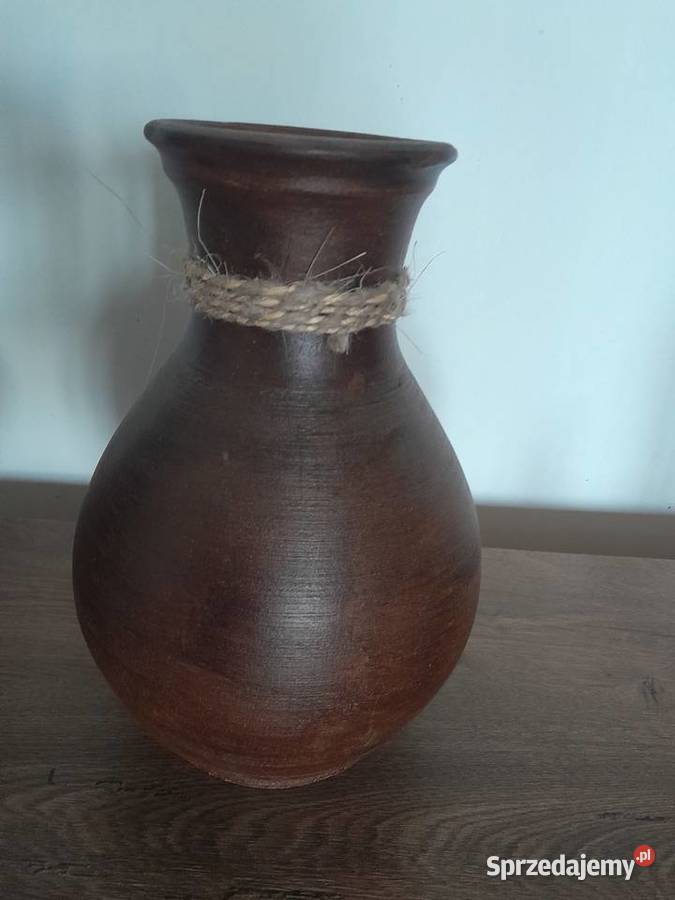 Świecznik plus wazon gliniany Grabowiec