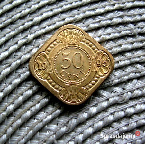 Antyle Holenderskie 50 Cent 1995r Mennicza Niski wielkopolskie Kalisz