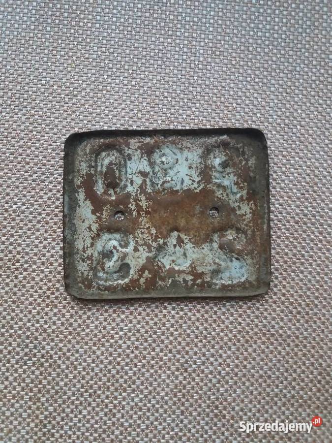 Stara tablica rejestracyjna komar żak ryś simson Lisew