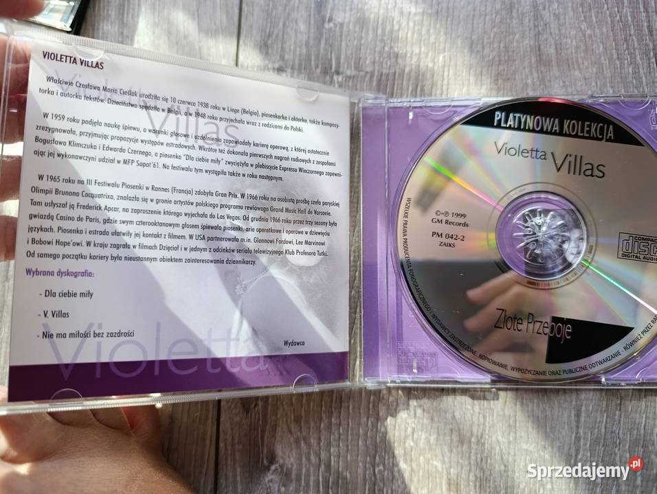 Violetta Villas złote przeboje platynowa CD Płyty i kasety wielkopolskie Poznań