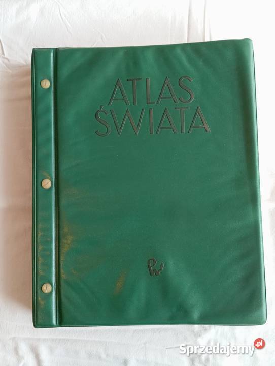 ATLAS ŚWIATA 1962 PWN duży Niemodlin