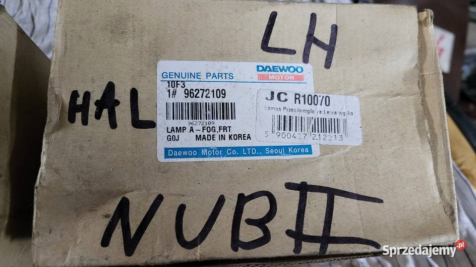 Nieużywane halogeny przeciwmielne przednie Rok produkcji 1999 Tuszynek Majoracki sprzedam