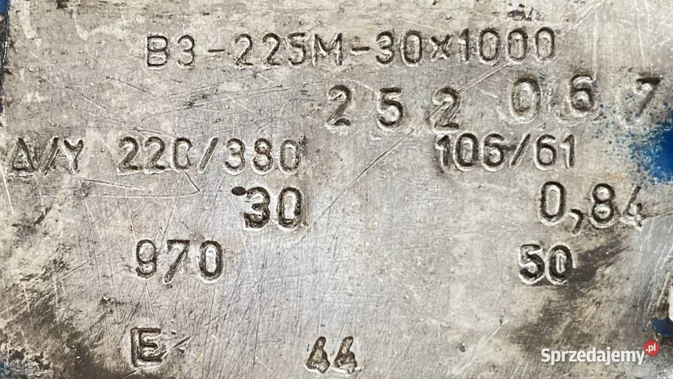 silnik elektryczny 30kW 970obr 3fazowy Pozostałe Pigża