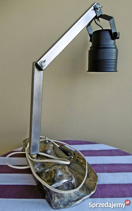 Lampa metalowa oryginalna na biurko E 27