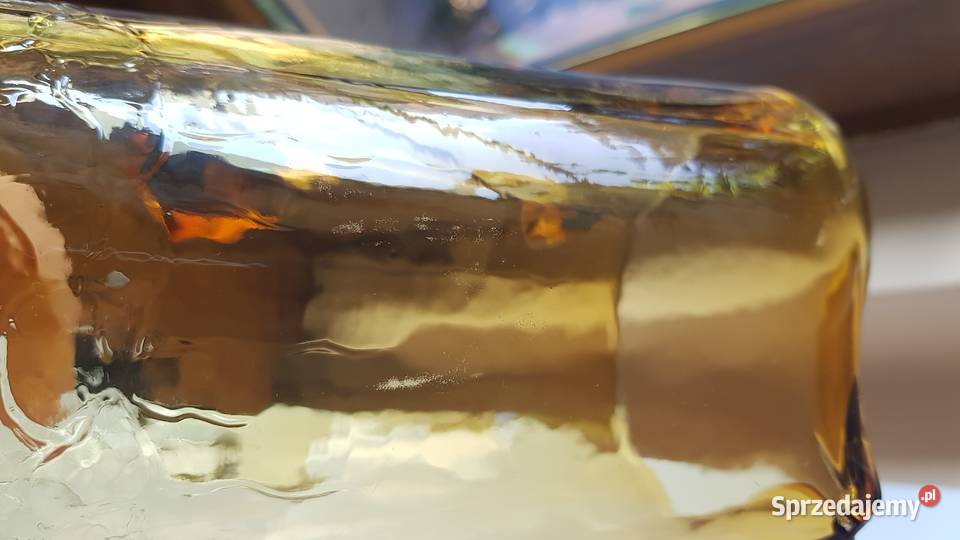 Dzban dzbanek Sarnecki Krosno kolorowe szkło PRL Porcelana i szkło Dąbrowa Górnicza