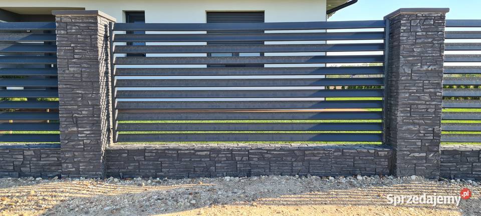 imitacja klinkieru ogrodzenie ogrodzenia słupki