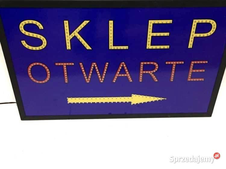 LED Reklama SKLEP OTWARTE strzałka 80x50 diodowa sprzedam