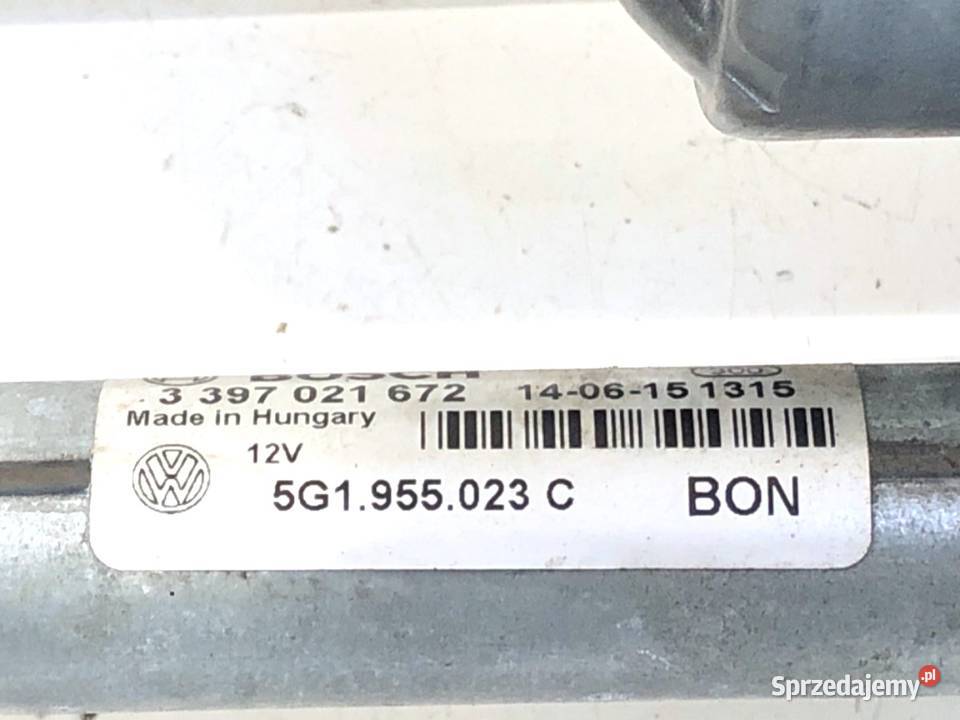 MECHANIZM WYCIERACZEK PRZÓD VW GOLF VII